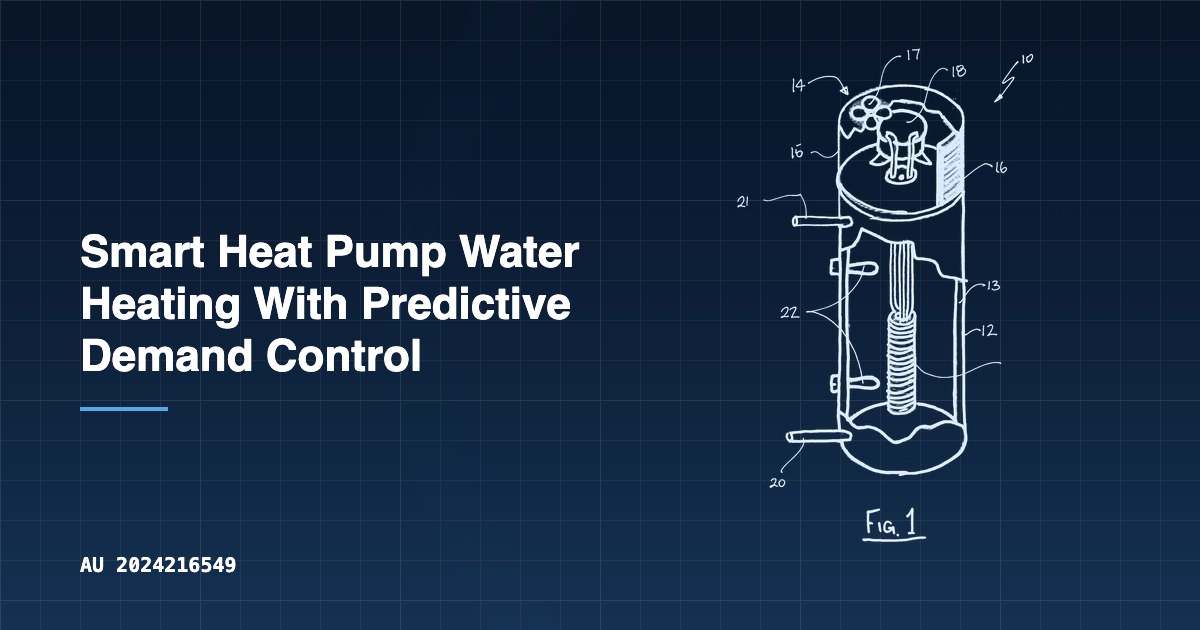 Smart Heat Pump Water Heating With Predictive Demand Control | Patent ...