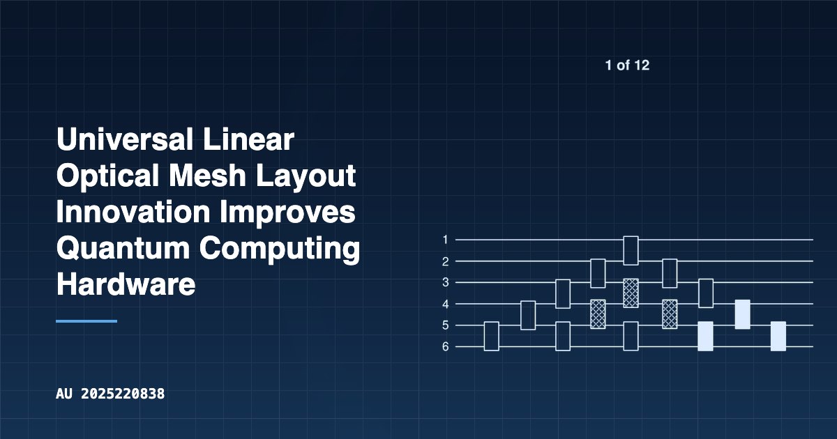 Universal Linear Optical Mesh Layout Innovation Improves Quantum ...
