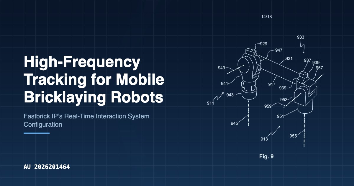 High-Frequency Tracking for Mobile Bricklaying Robots | Patent ...